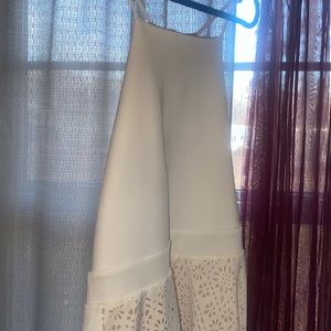 Francesca’s white Flare Lace dress